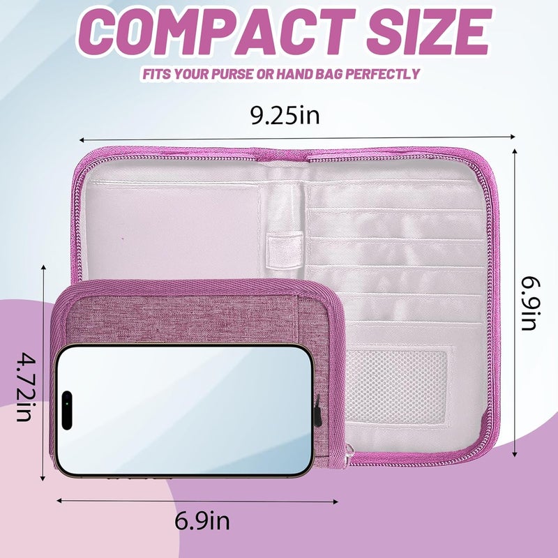 EPIMA Passport Holder for Travel Essentials, RFID Blocking Protector Passport Wallets, Passport Document Organizer Case for Travel Must Have, Passport Book for Women, Couple, Family Cards, Tickets, ID, Cash - Image 4